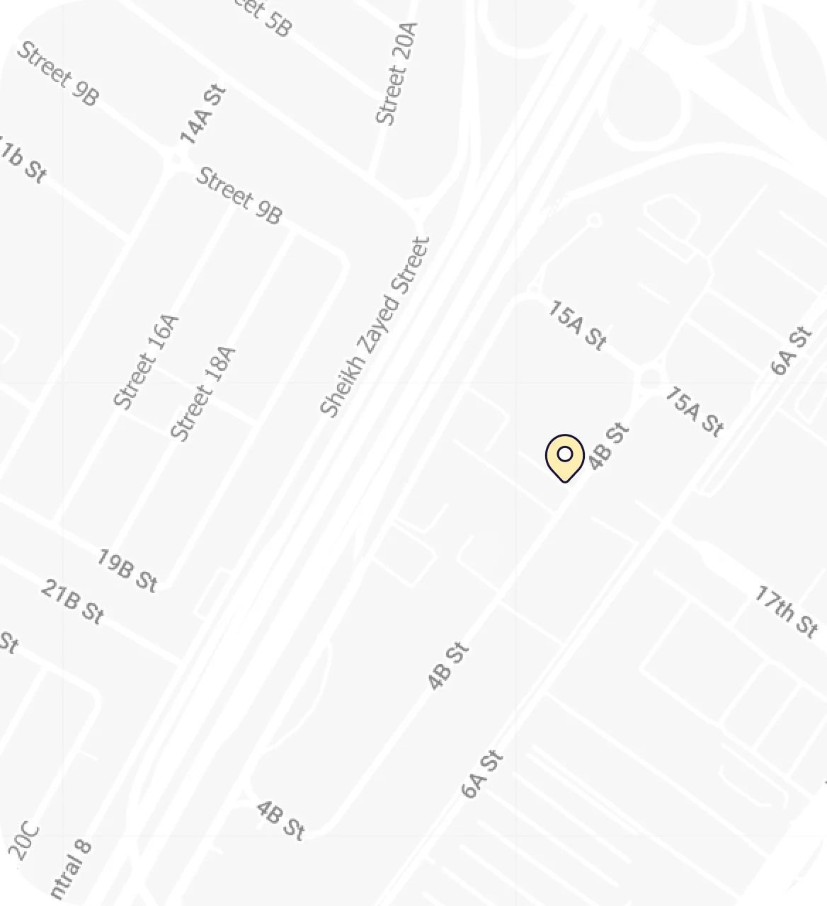Map showing the Huru office at Al Fattan Lotus Plaza, Dubai